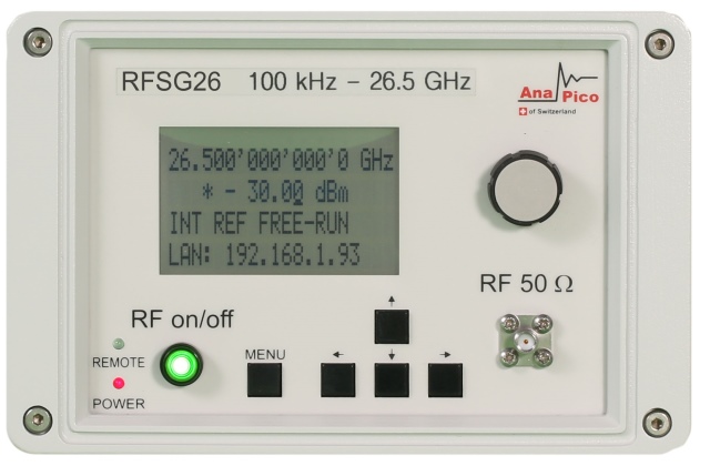 Аналоговый генератор сигналов RFSG26